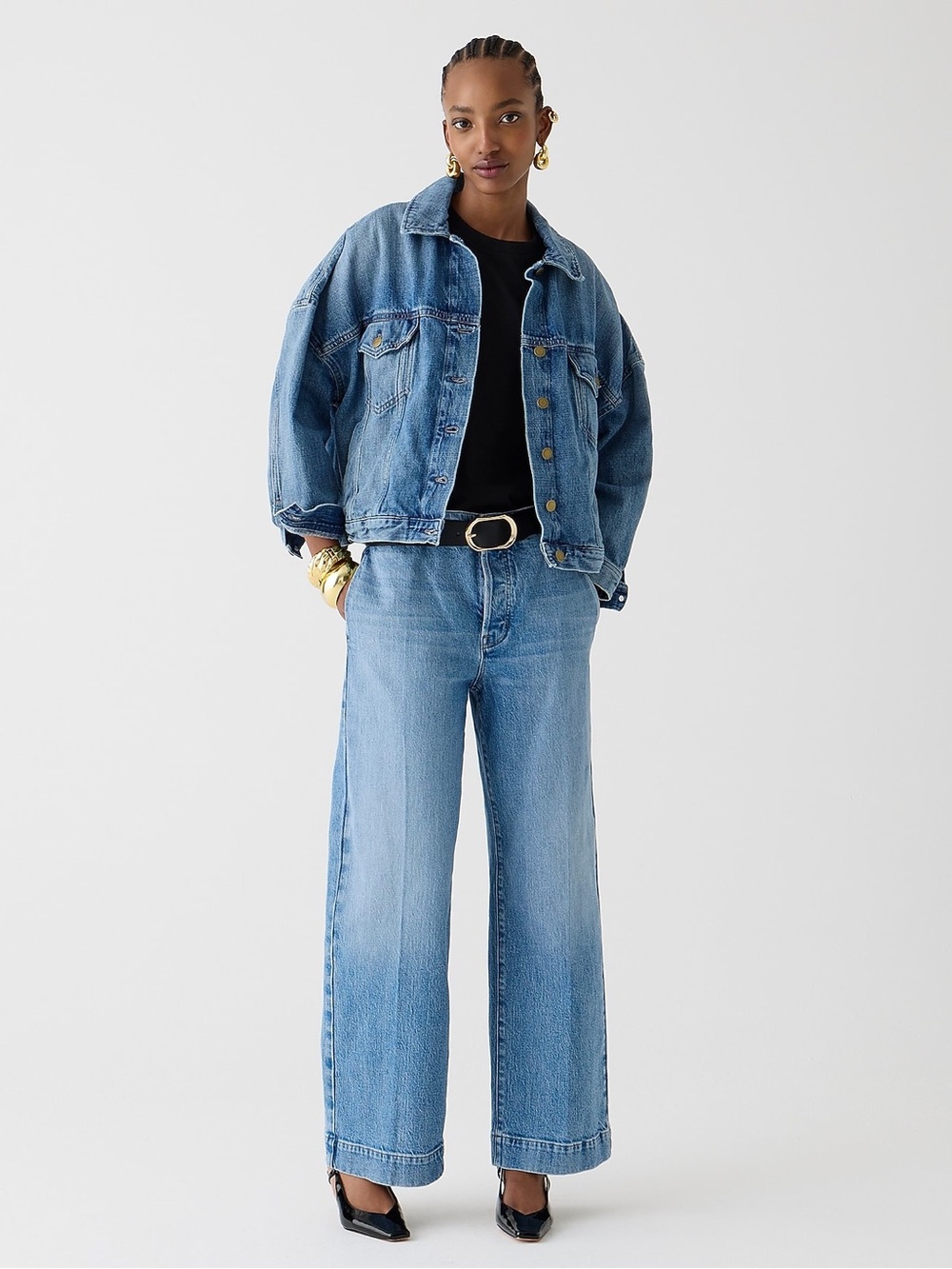 J Crew Point Sur side tab trouser in Mia wash